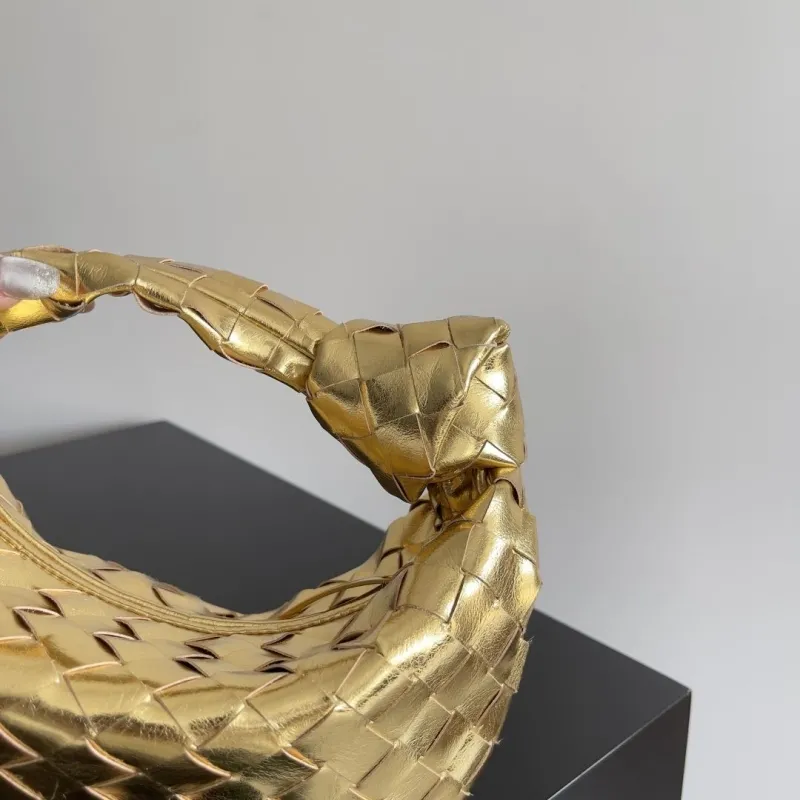 Bottega Veneta Gold Woven Mini Top Handle Bag - Image 5
