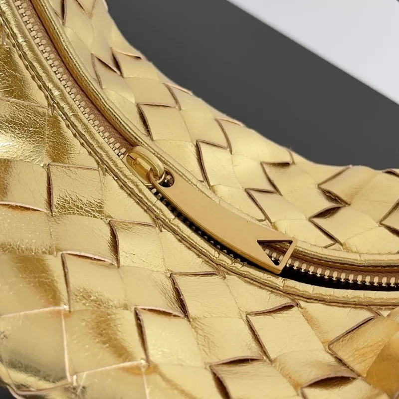 Bottega Veneta Gold Woven Mini Top Handle Bag - Image 6