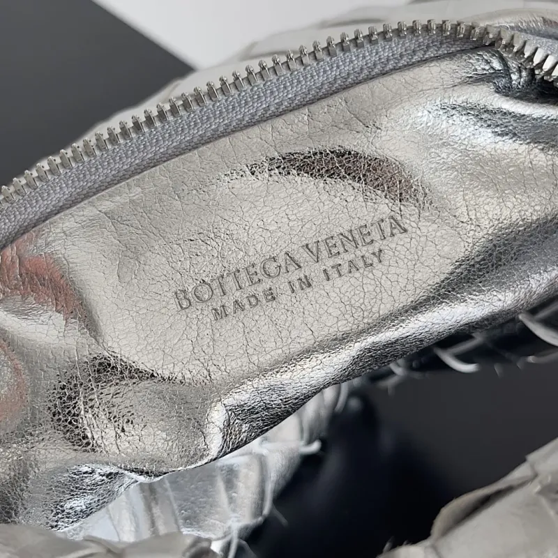 Bottega Veneta Silver Mini Top Handle Bag - Image 7
