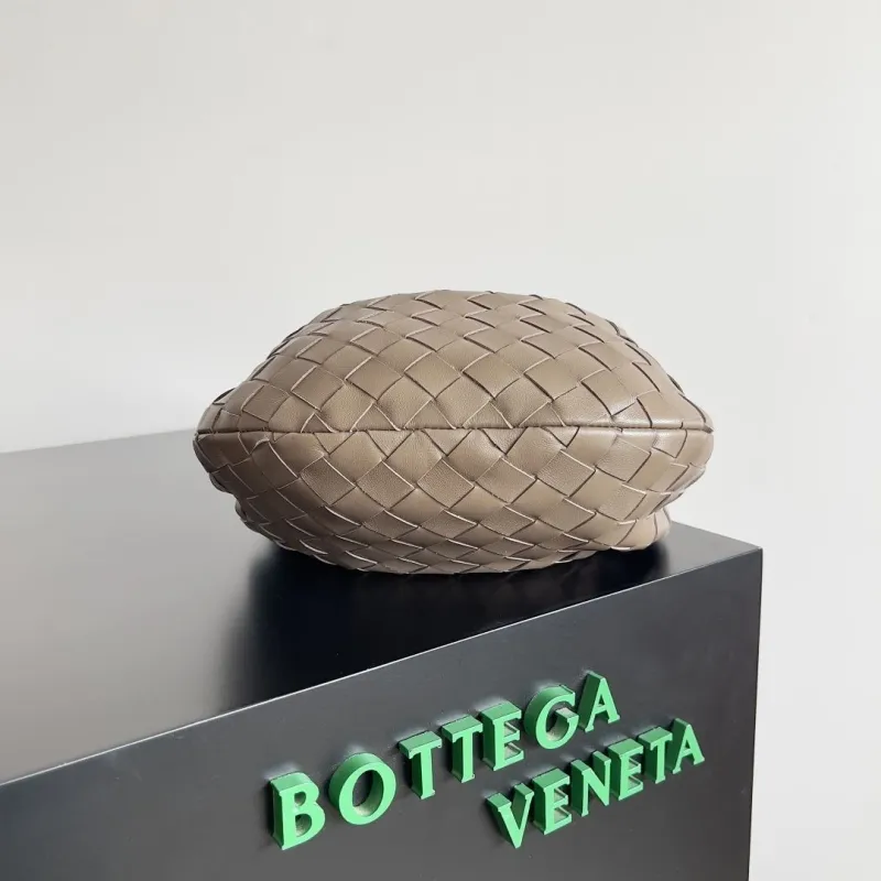 Alternative view of Bottega Veneta Taupe Woven Top Handle Bag