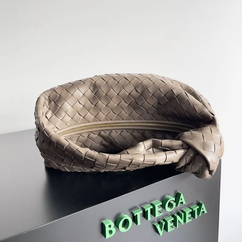 Alternative view of Bottega Veneta Taupe Woven Top Handle Bag 172