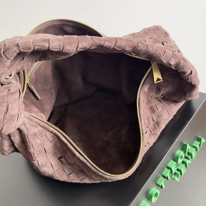 Bottega Veneta Brown Woven Top Handle Bag 182 - Image 9