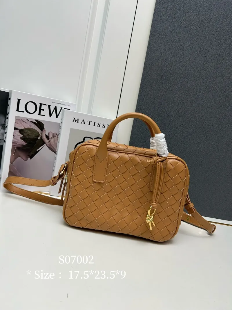 Bottega Veneta Tan Top Handle Crossbody Bag S07002