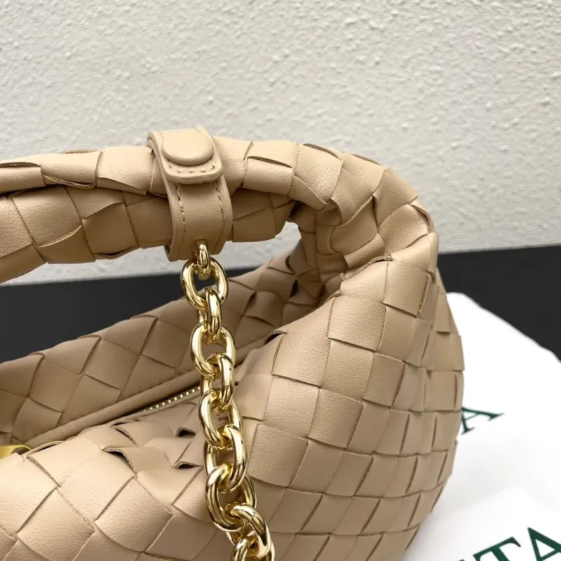 Bottega Veneta Beige Woven Top Handle Bag S03055 - Image 5