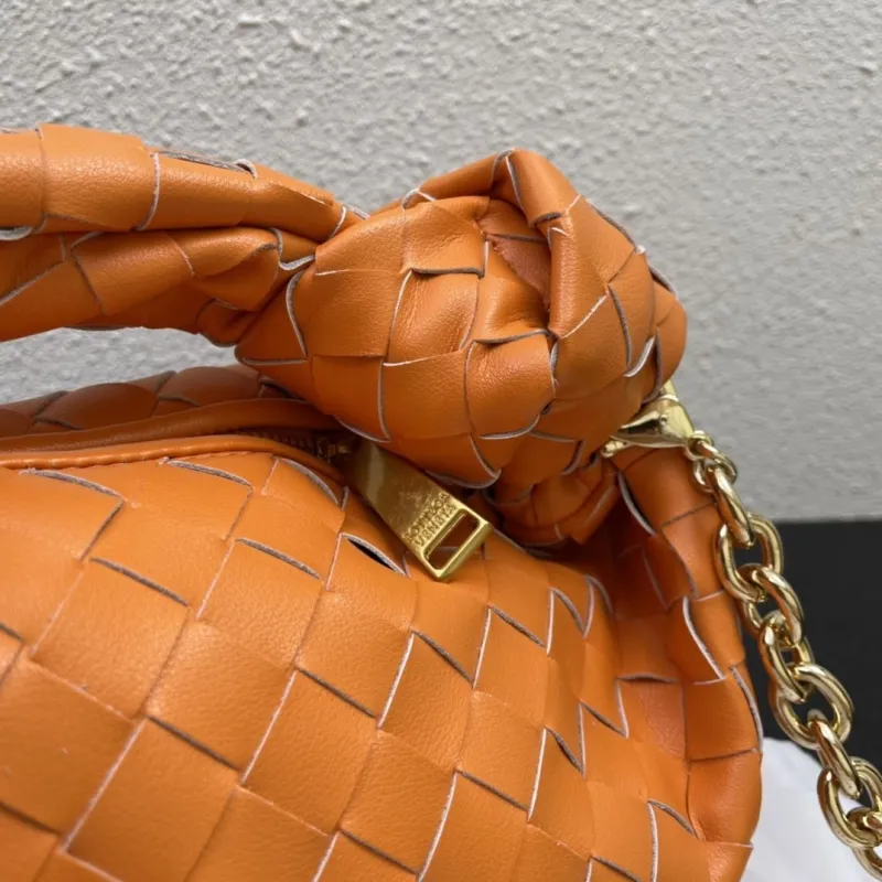 Bottega Veneta Orange Woven Top Handle Bag S03055 - Image 6