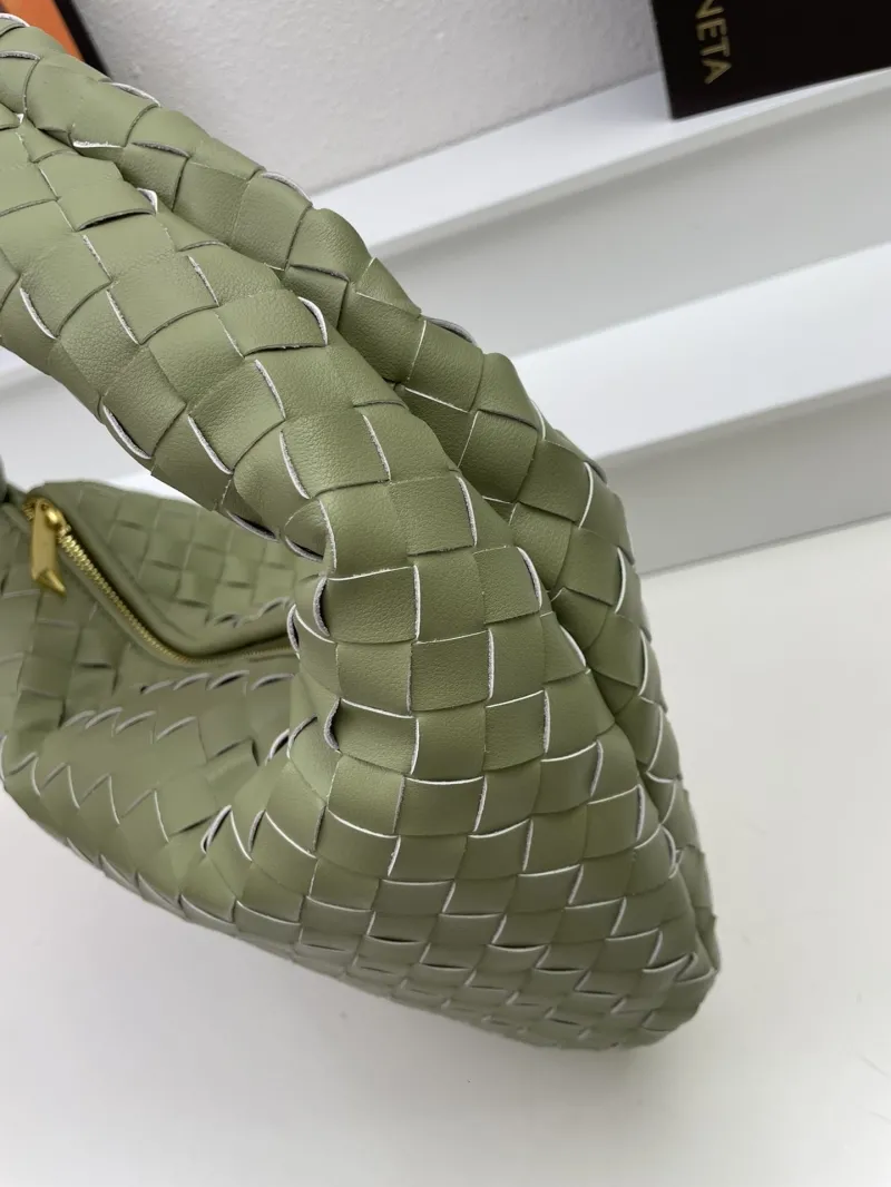 Bottega Veneta Olive Green Woven Top Handle Bag S03055 36cm - Image 6