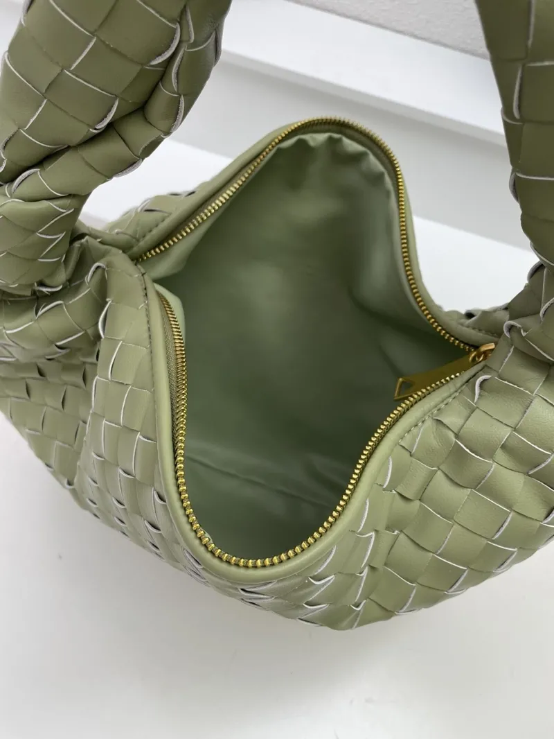 Bottega Veneta Olive Green Woven Top Handle Bag S03055 36cm - Image 8