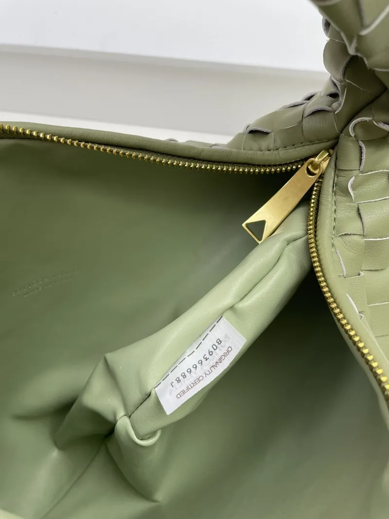 Bottega Veneta Olive Green Woven Top Handle Bag S03055 36cm - Image 9