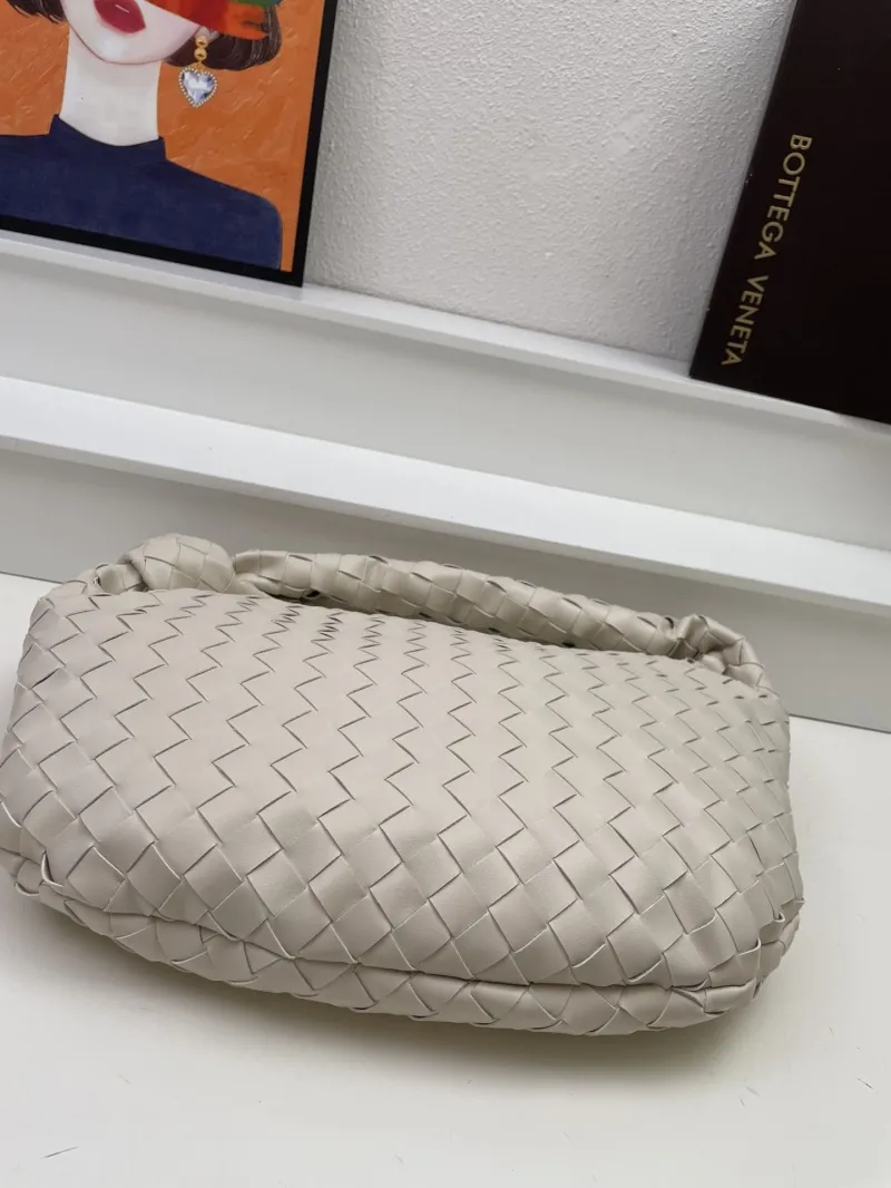 Bottega Veneta Beige Woven Top Handle Bag S03055 36cm - Image 6