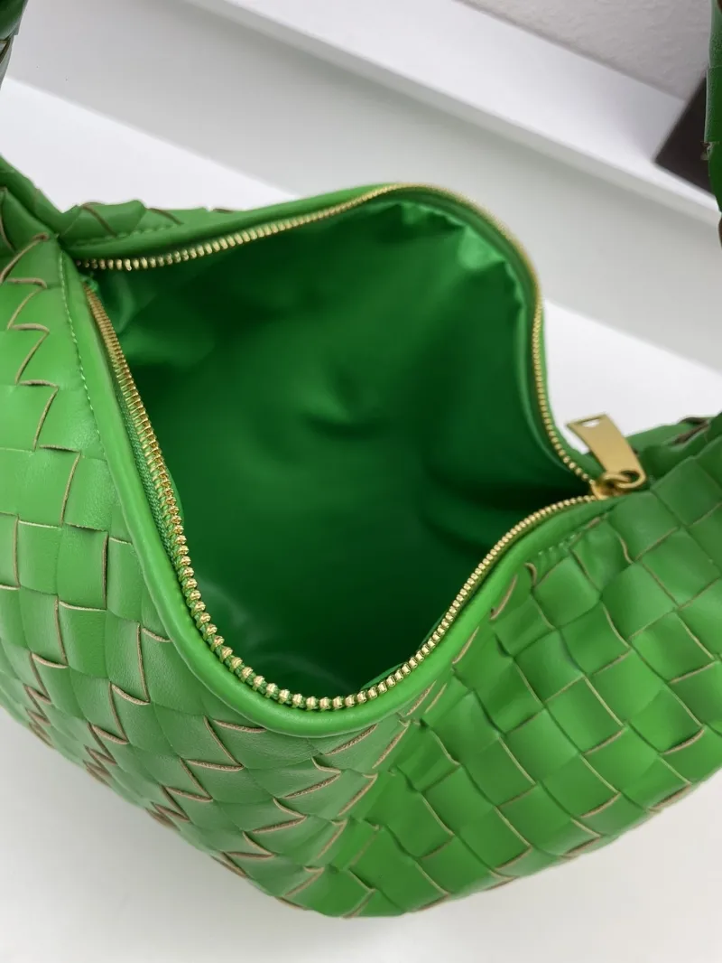 Bottega Veneta Green Woven Top Handle Bag S03055 36cm - Image 7