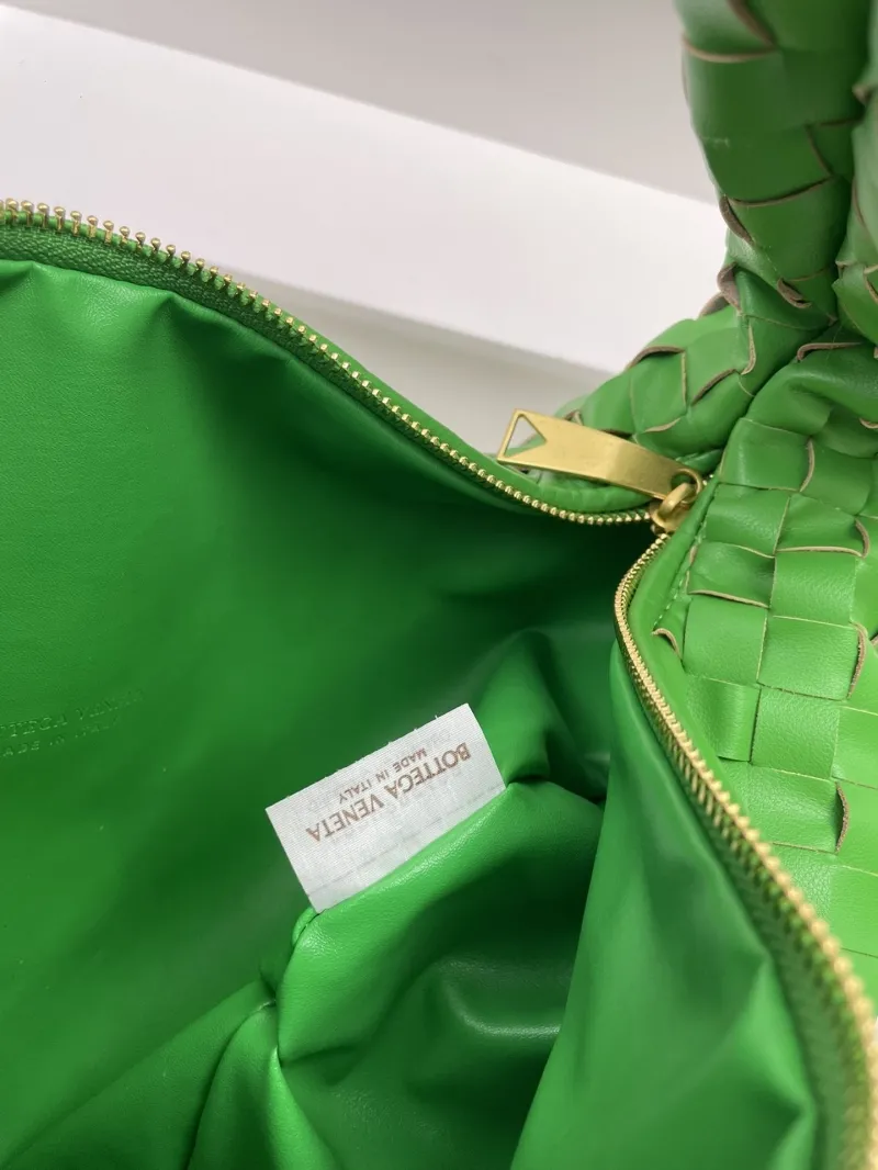 Bottega Veneta Green Woven Top Handle Bag S03055 36cm - Image 9