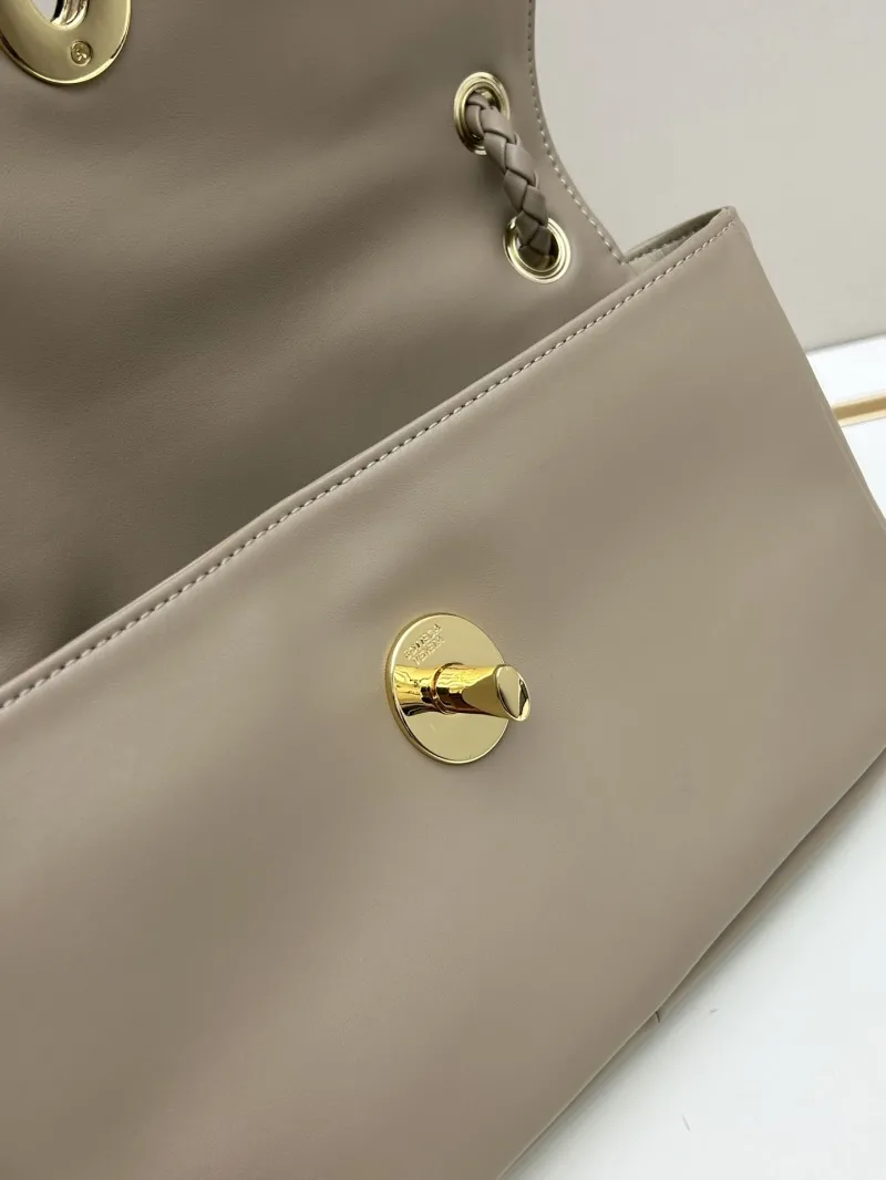 BV Beige Leather Top Handle Shoulder Bag 1H8918 - Image 6