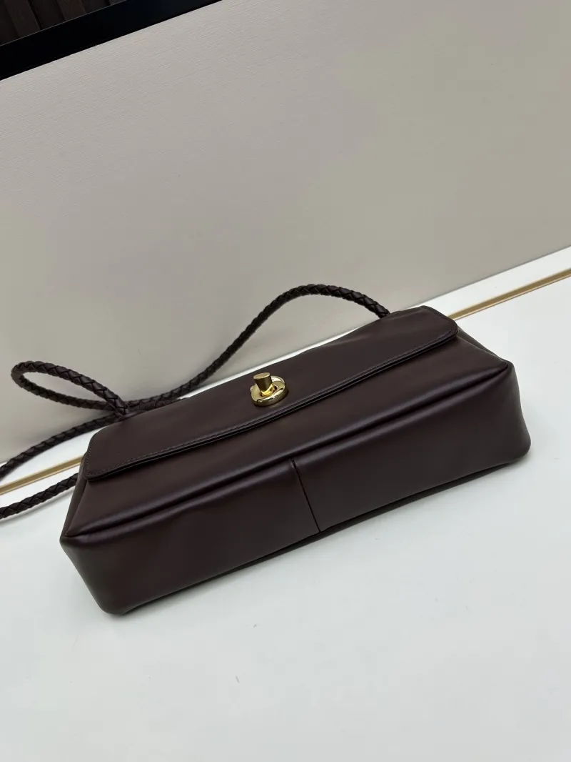 Alternative view of BV Dark Brown Leather Top Handle Bag 223