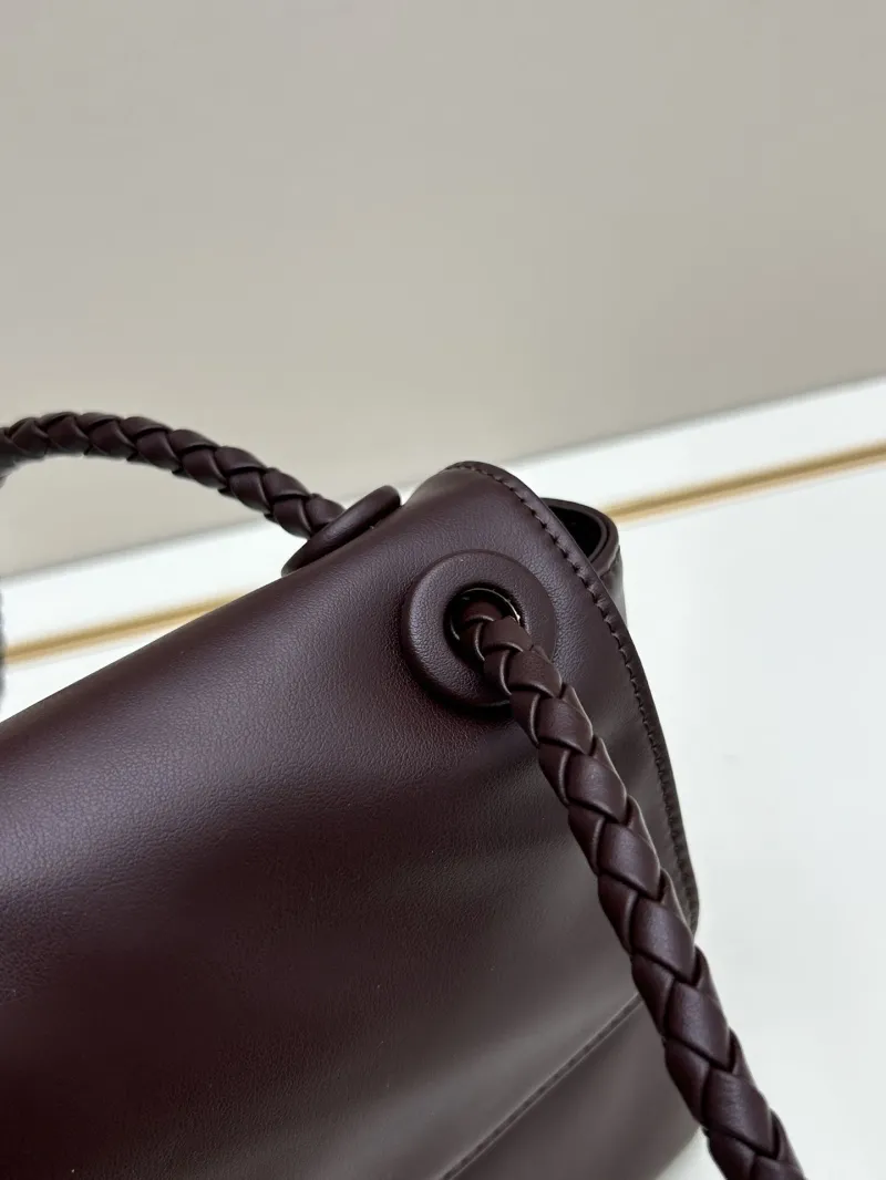 BV Dark Brown Leather Top Handle Bag 223 - Image 3