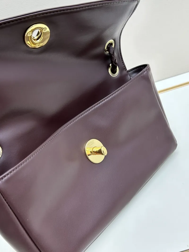 BV Dark Brown Leather Top Handle Bag 223 - Image 4