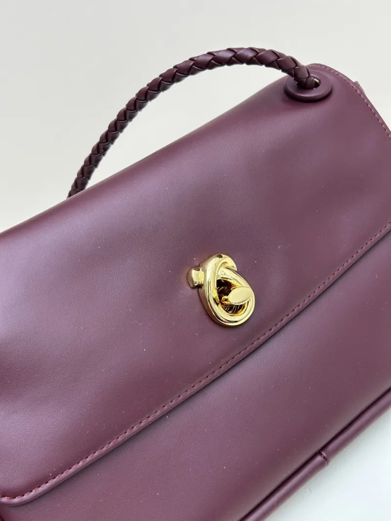 Burgundy BV Top Handle Bag Model 226 - Image 5