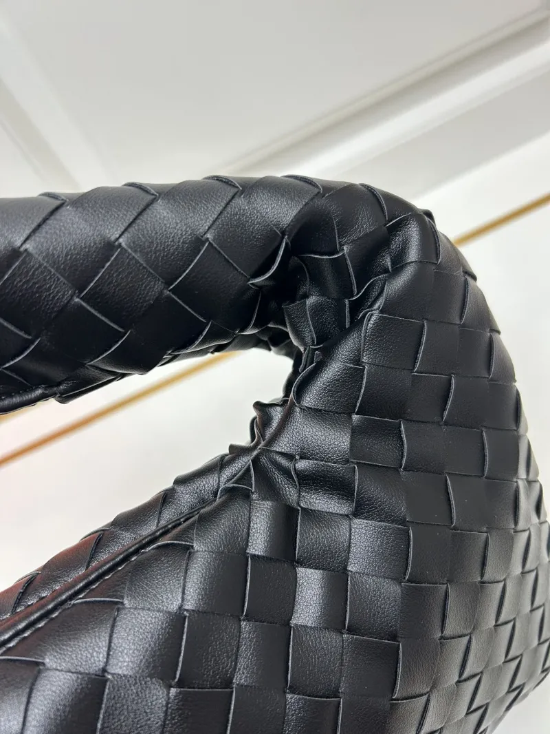 BV Black Woven Top Handle Bag S07872 - Image 4