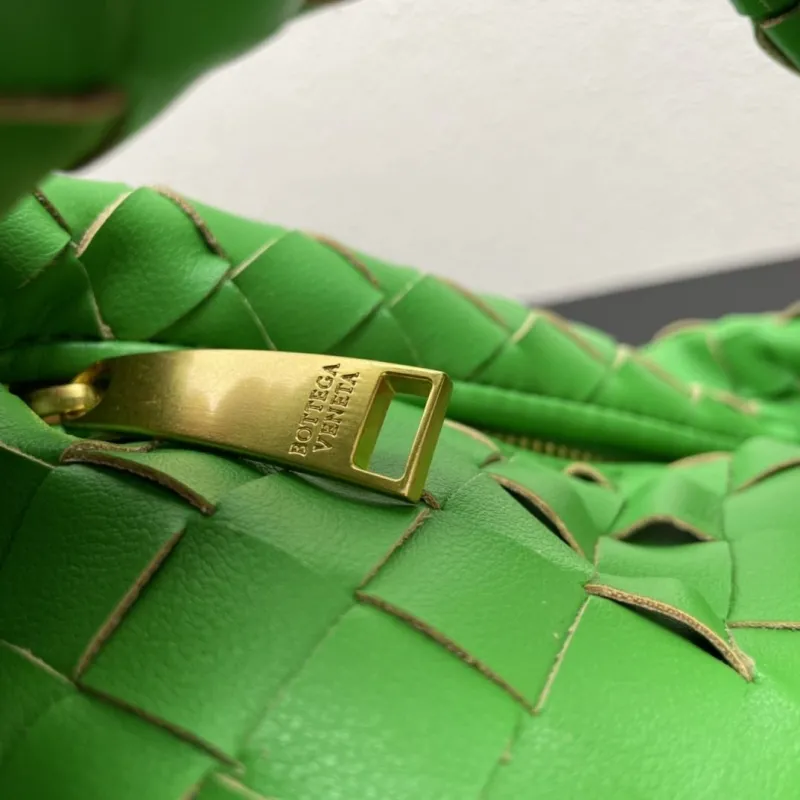Bottega Veneta Green Woven Top Handle Bag S03055 - Image 6