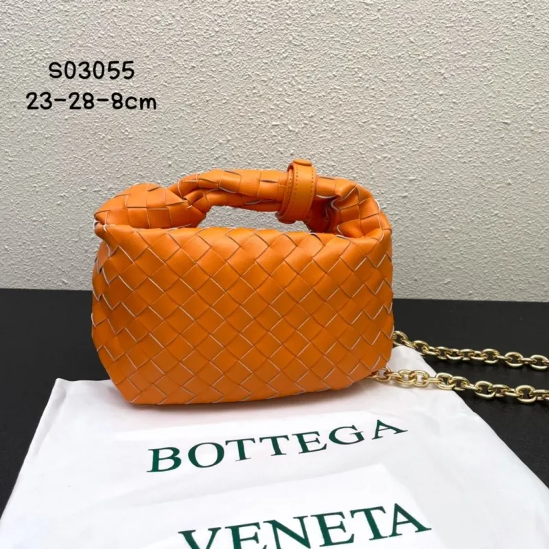 Bottega Veneta Orange Top Handle Bag S03055 - Image 3
