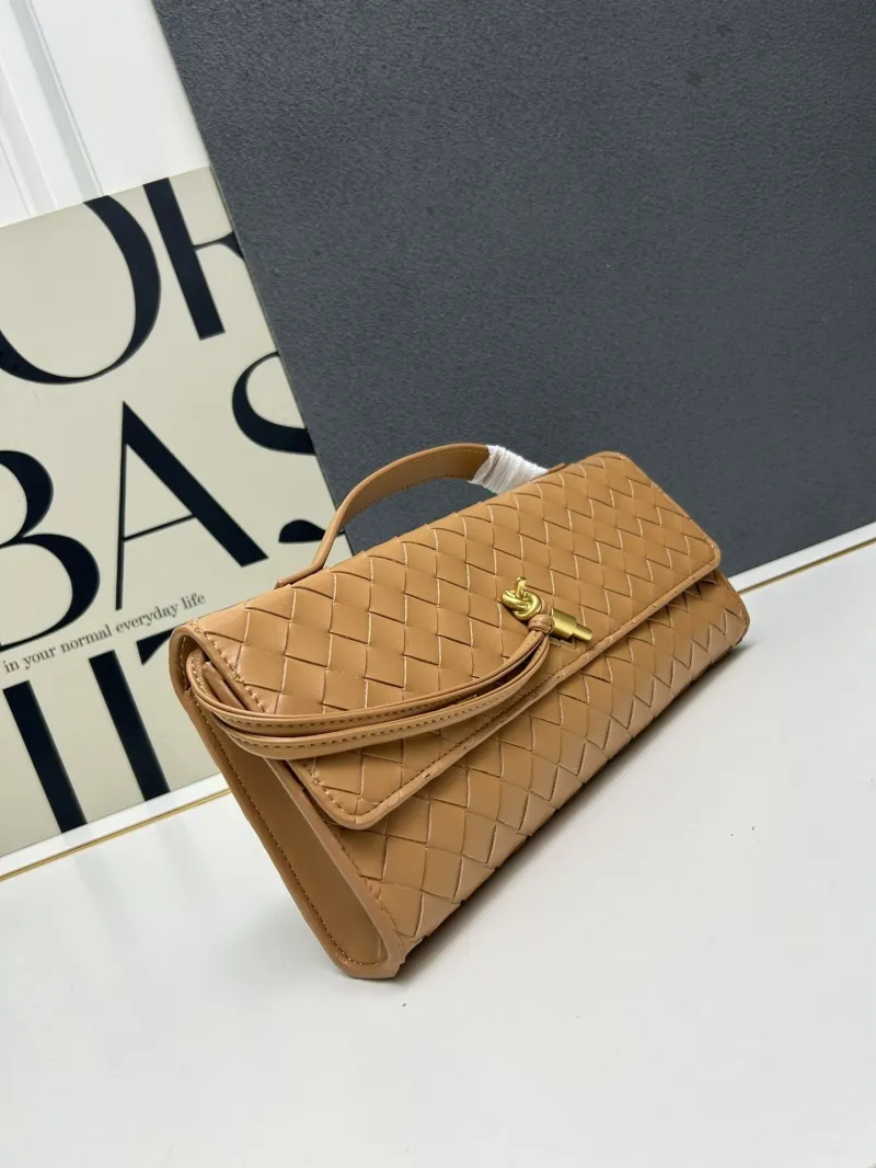BV Tan Long Top Handle Clutch Bag S06335-1 - Image 3