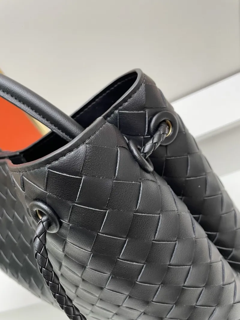 BV Black Woven Top Handle Bag S05022 - Image 6