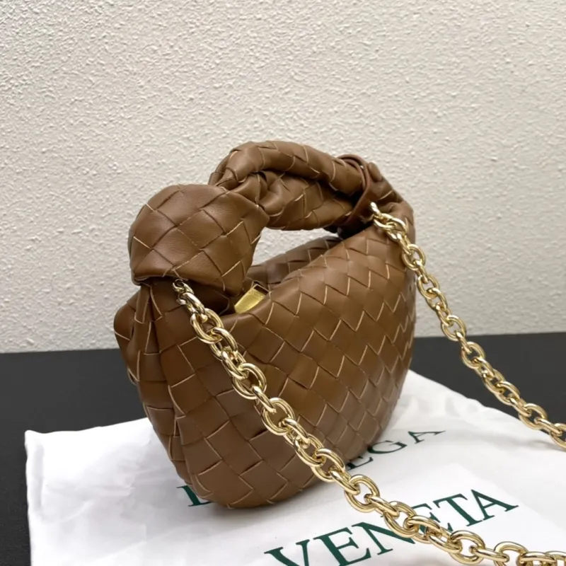Bottega Veneta Brown Top Handle Bag S03055 23-28-8cm - Image 5