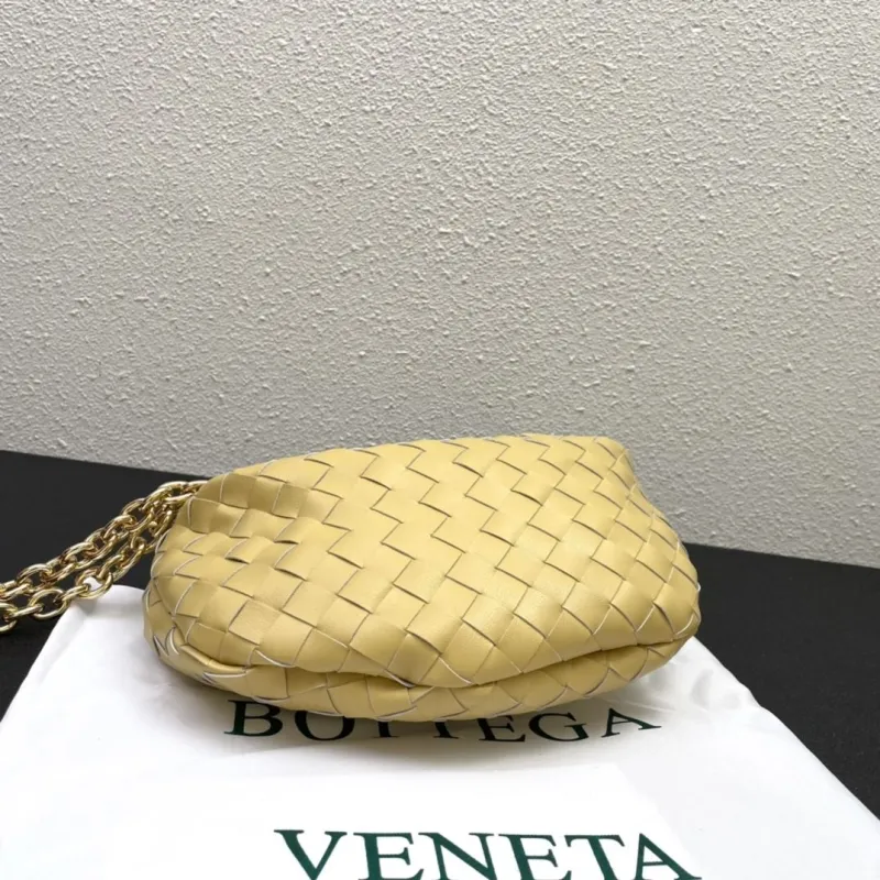Bottega Veneta Yellow Woven Top Handle Chain Bag S03055 - Image 6