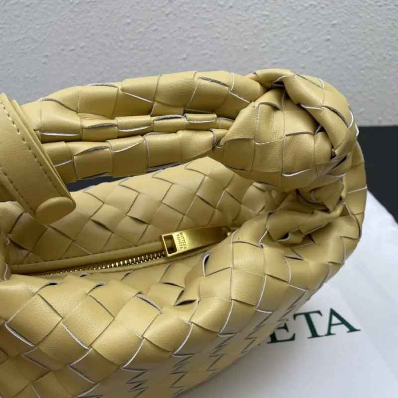 Bottega Veneta Yellow Woven Top Handle Chain Bag S03055 - Image 7