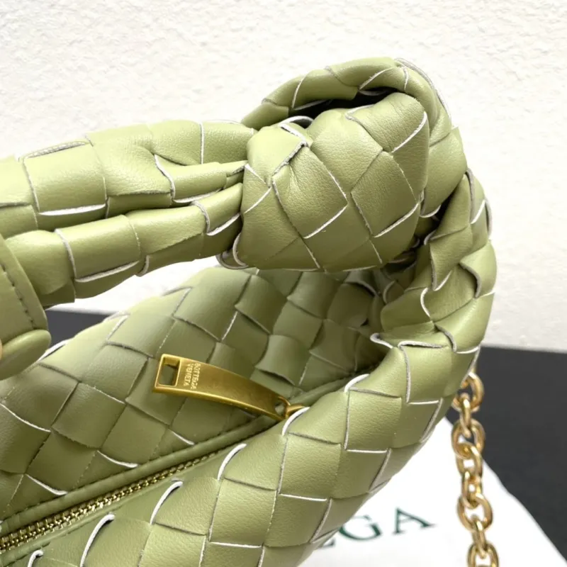 Bottega Veneta Olive Green Woven Top Handle Bag S03055 - Image 6