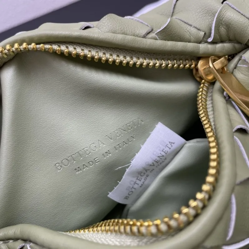Bottega Veneta Olive Green Woven Top Handle Bag S03055 - Image 9