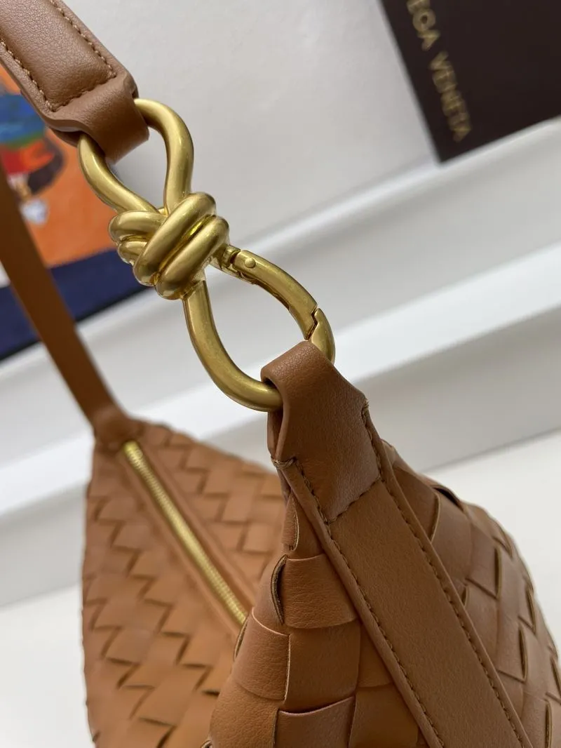 Bottega Veneta Brown Woven Hobo Bag 8294 - Image 4