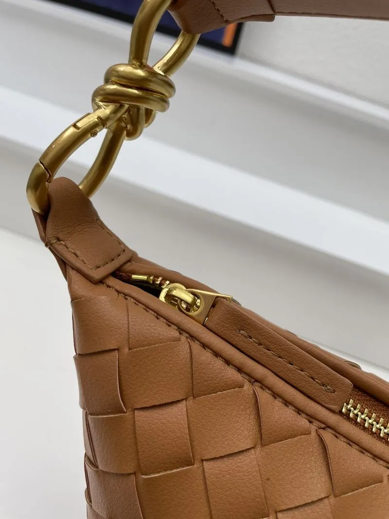 Bottega Veneta Brown Woven Hobo Bag 8294 - Image 5