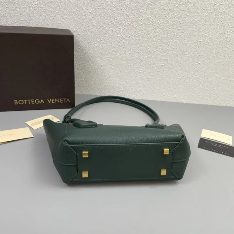 Bottega Veneta Dark Green Leather Tote Bag S06005 - Image 7