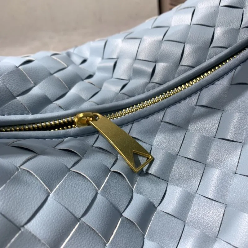 Bottega Veneta Light Blue Woven Hobo Bag 5952 - Image 4