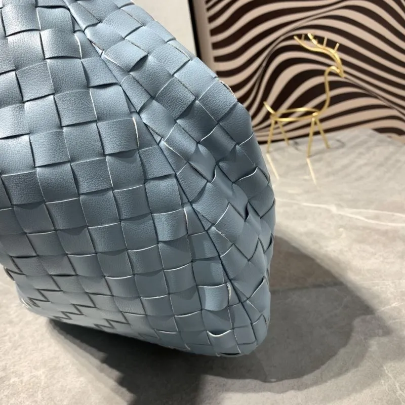 Bottega Veneta Light Blue Woven Hobo Bag 5952 - Image 6