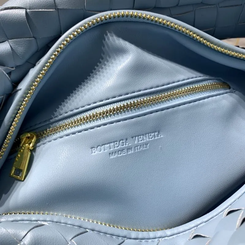 Bottega Veneta Light Blue Woven Hobo Bag 5952 - Image 9