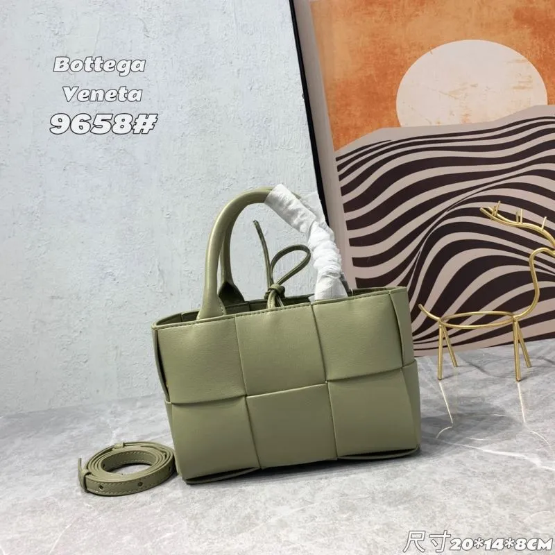 Bottega Veneta 9658 Sage Green Tote Bag - Image 3