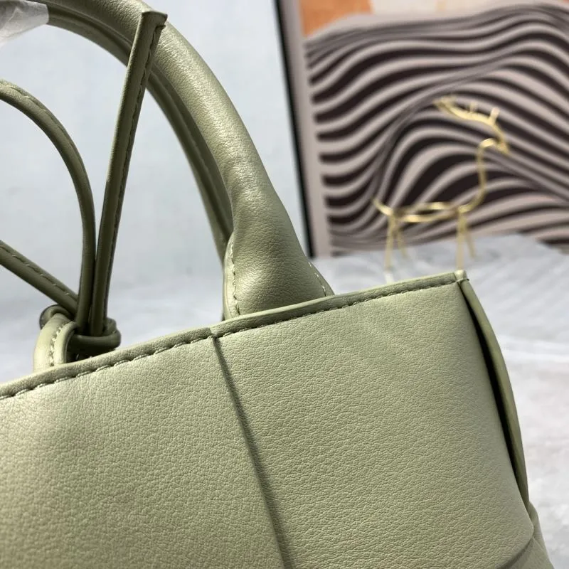 Bottega Veneta 9658 Sage Green Tote Bag - Image 4