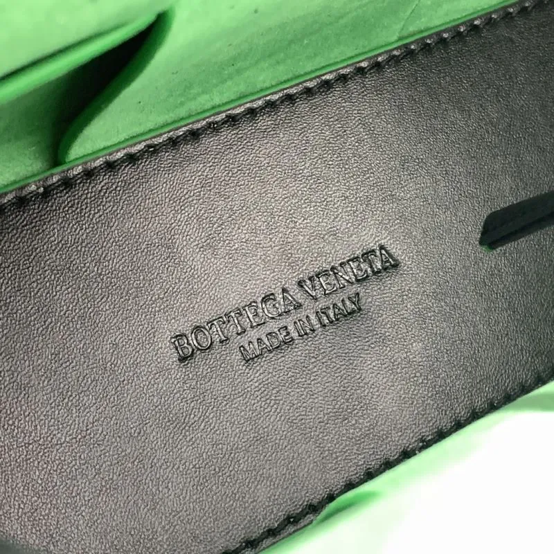 Bottega Veneta 9658 Black Green Tote Bag - Image 9