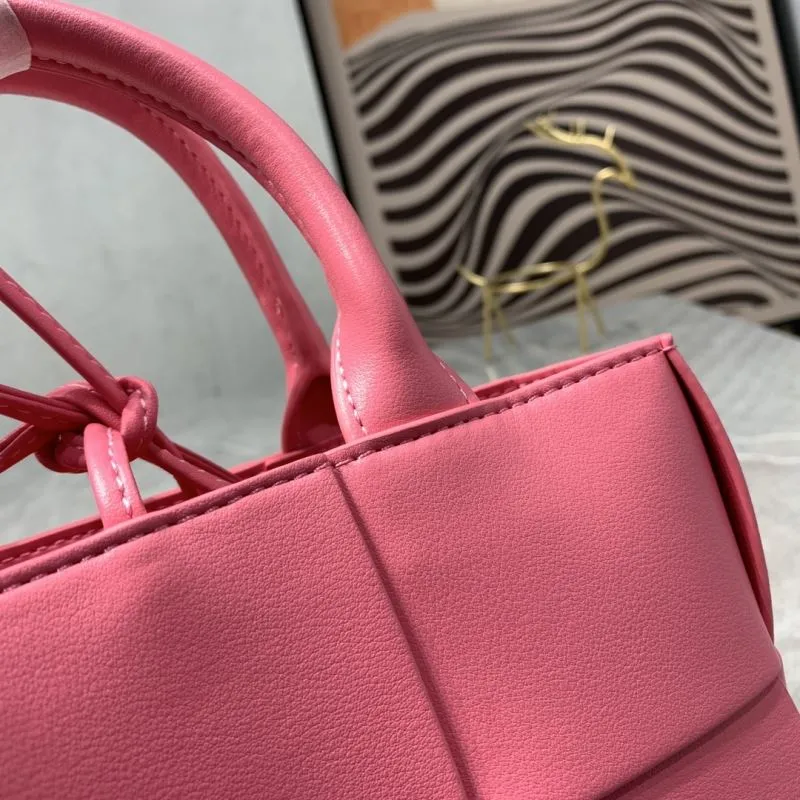 Bottega Veneta Pink Woven Tote Bag 9658 - Image 4