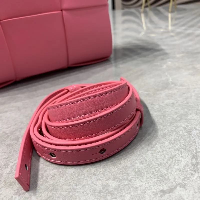 Bottega Veneta Pink Woven Tote Bag 9658 - Image 5