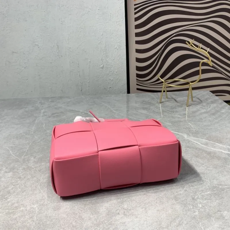 Bottega Veneta Pink Woven Tote Bag 9658 - Image 6