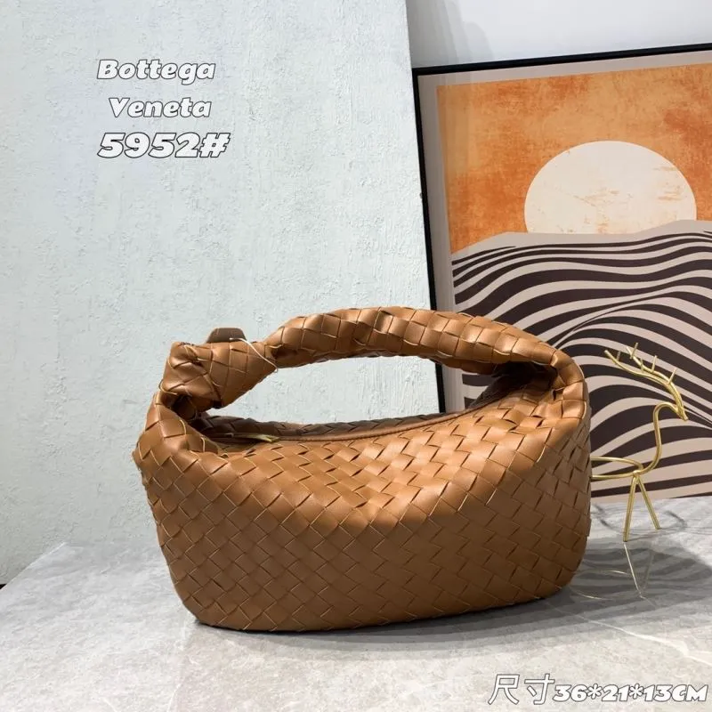 Bottega Veneta 5952 Brown Woven Handbag