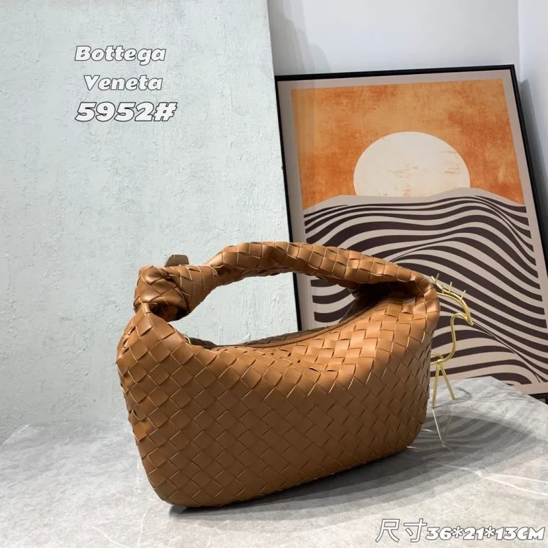 Alternative view of Bottega Veneta 5952 Brown Woven Handbag