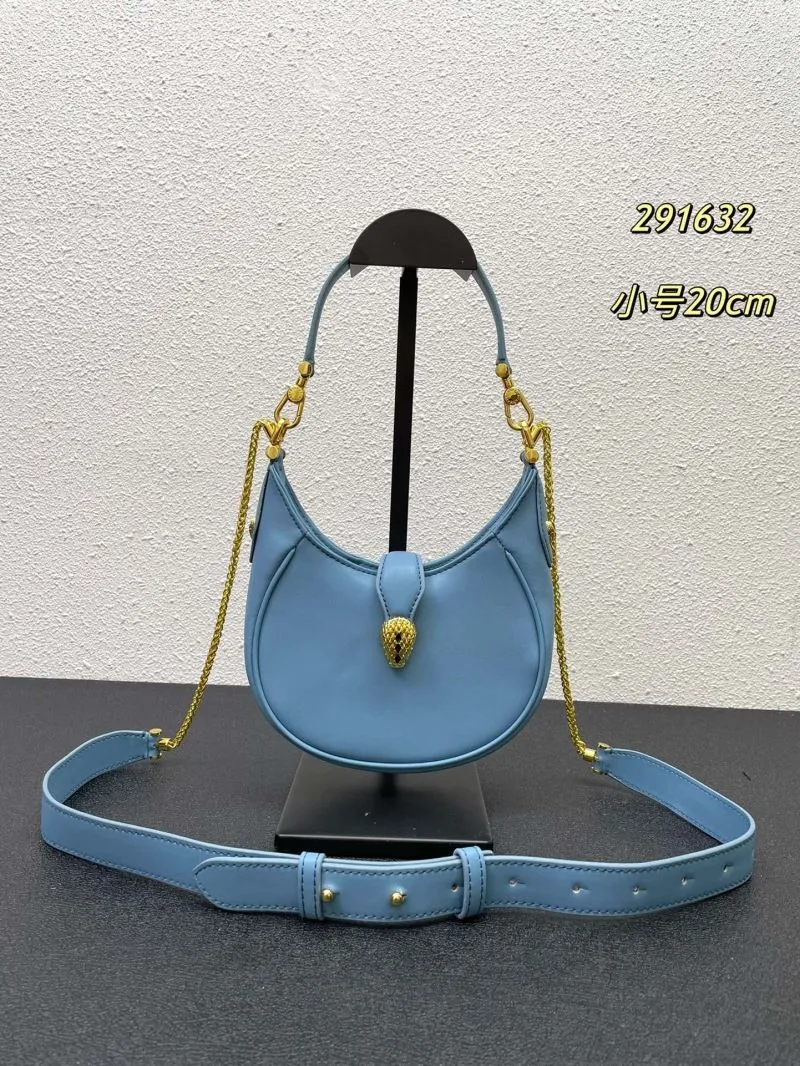BVLGARI Light Blue Small Hobo Bag 291632