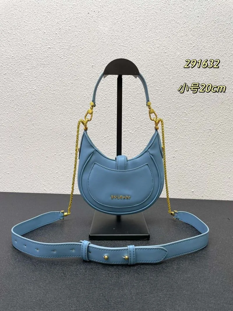 Alternative view of BVLGARI Light Blue Small Hobo Bag 291632