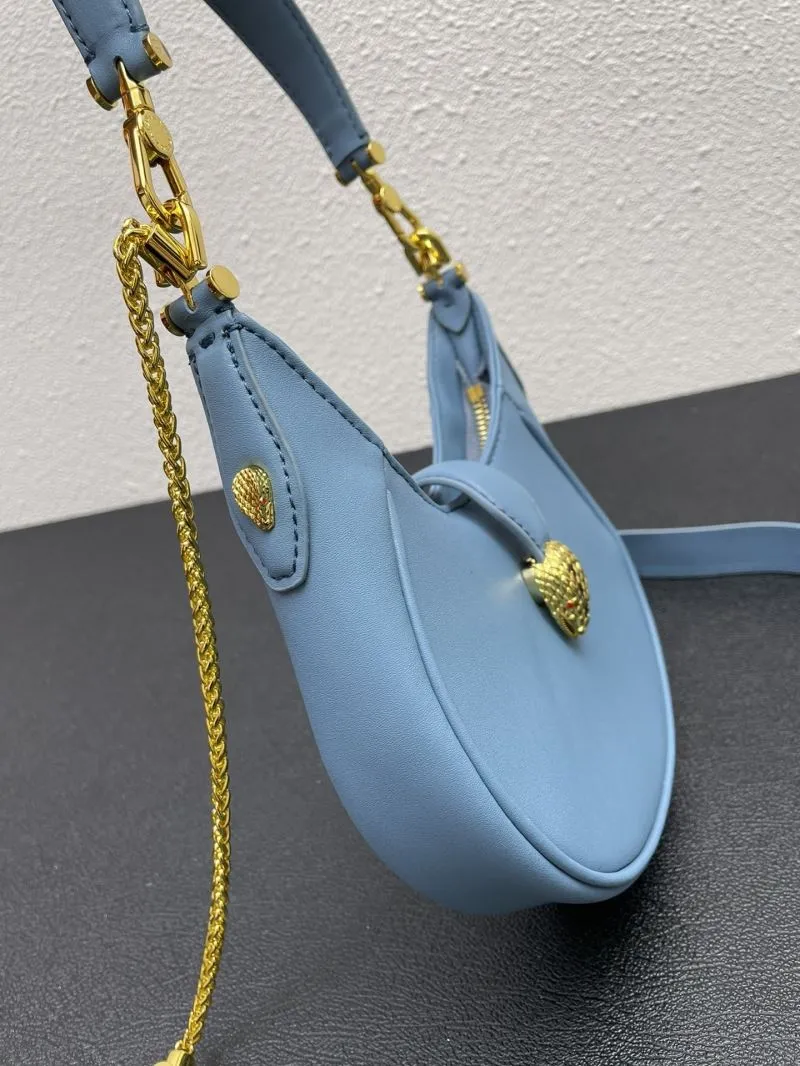 BVLGARI Light Blue Small Hobo Bag 291632 - Image 4
