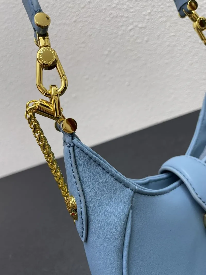 BVLGARI Light Blue Small Hobo Bag 291632 - Image 5