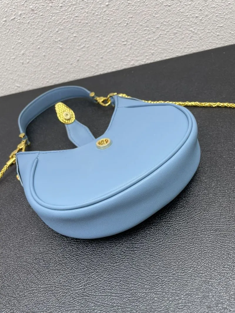 BVLGARI Light Blue Small Hobo Bag 291632 - Image 6