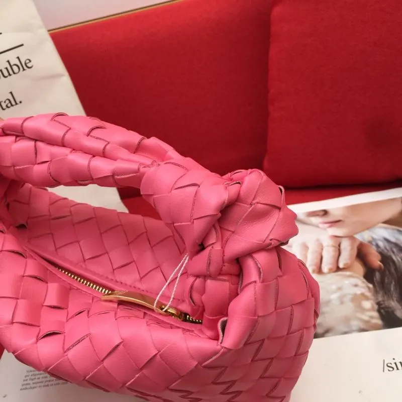 BV Pink Woven Handle Handbag 8078 - Image 3